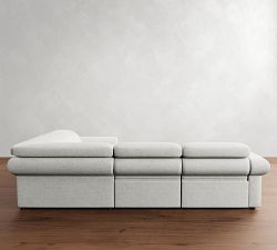 Ultra Lounge Roll Arm Reclining 4-Piece Sectional (116&quot;)