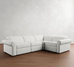 Ultra Lounge Roll Arm Reclining 4-Piece Sectional (116&quot;)