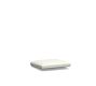 Modern Farmhouse Outdoor Dining Chair Cushion; High Performance Canvas, White
