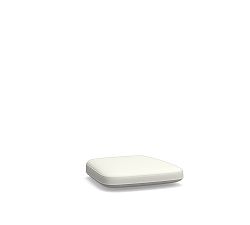 Lakewood Outdoor Stacking Dining Armchair Cushion Cover; High Performance Canvas, White