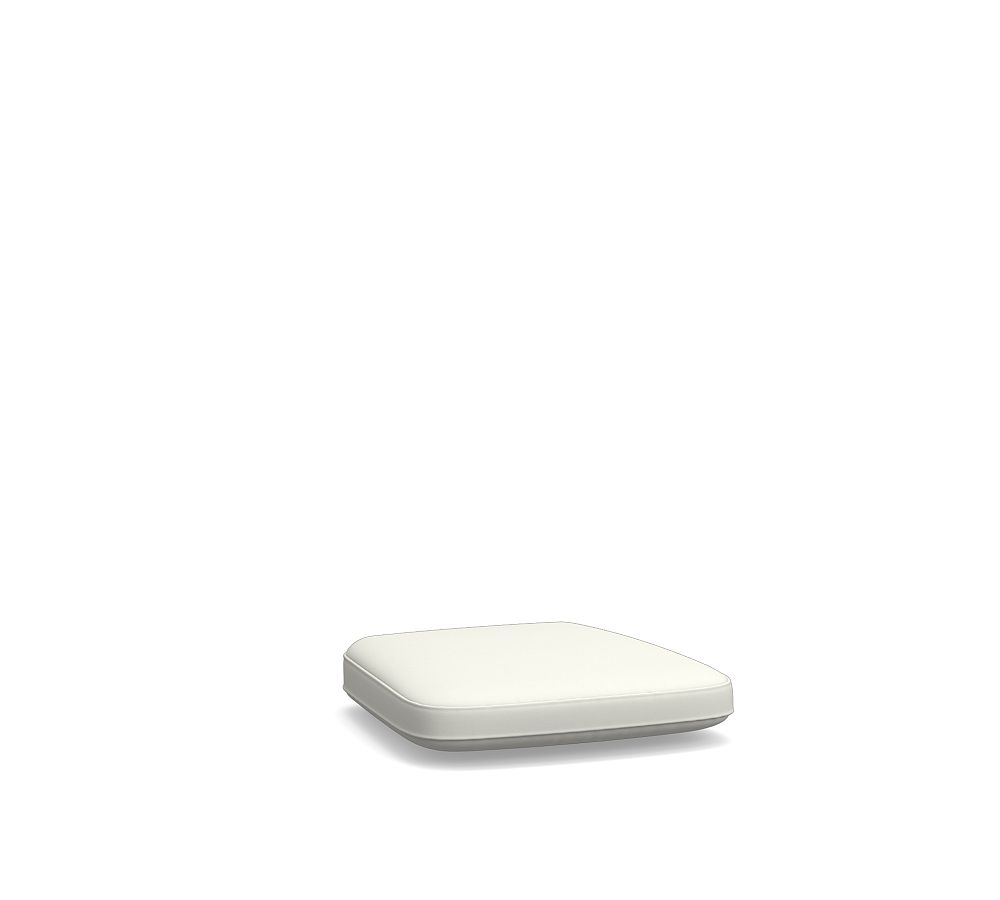 Lakewood Outdoor Stacking Dining Armchair Cushion Cover; High Performance Canvas, White