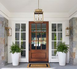 Belvedere Metal Outdoor Lantern Sconce (16&quot;)
