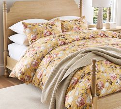 Ansley Yellow Floral Duvet Cover