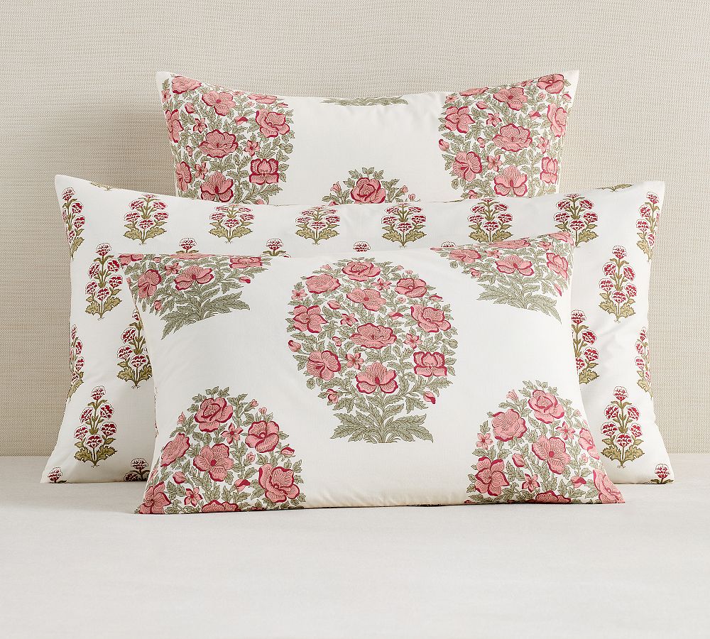Housse de couette réversible, charline La Redoute Interieurs blanc/rose