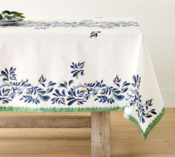 Puebla Multi Organic Cotton Tablecloth