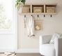 Newport Entryway Wall Shelf &amp; Storage Bench Set (56&quot;)