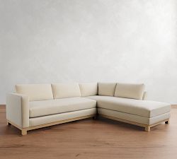 Jake Seadrift Wood Base Return Bumper Sectional (106&quot;-110&quot;)