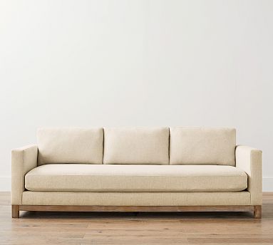 Jake Seadrift Wood Base Sofa (63"-120")