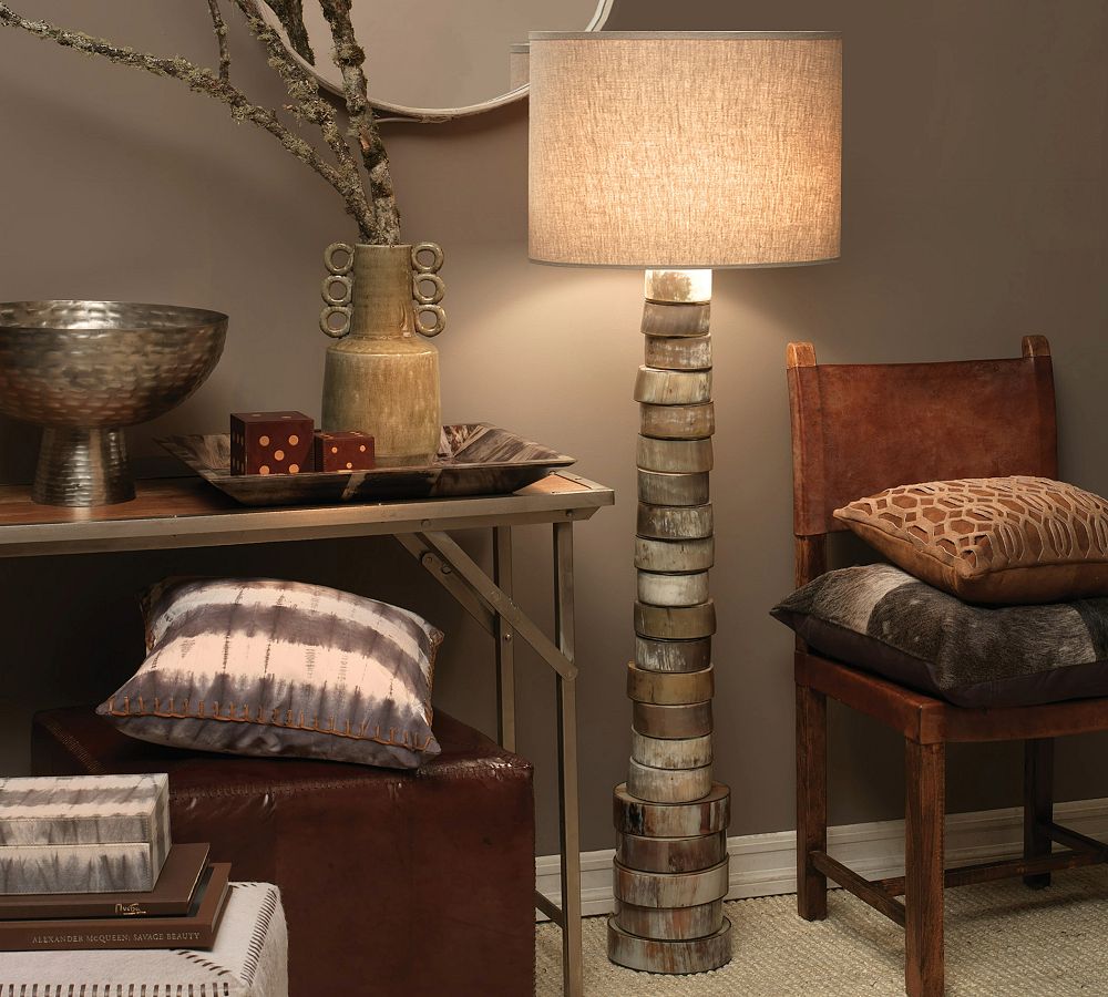 Dupree Faux Horn Floor Lamp (60&quot;)