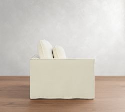 Build Your Own Westwood Fin Arm Deep Seat Flange Edge Slipcovered Sectional