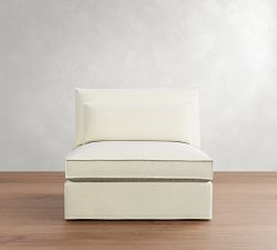 Build Your Own Westwood Fin Arm Deep Seat Flange Edge Slipcovered Sectional