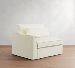 Build Your Own Westwood Fin Arm Deep Seat Flange Edge Slipcovered Sectional