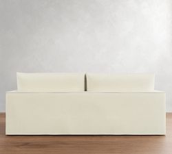 Westwood Slim Arm Deep Seat Flange Edge Slipcovered Sofa (79&quot;-103&quot;)