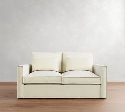 Westwood Slim Arm Deep Seat Flange Edge Slipcovered Sofa (79&quot;-103&quot;)