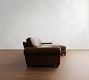 Turner Roll Arm Leather Chaise Sectional (111&quot;&ndash;133&quot;)