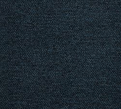 Open Box: Montgomery Swivel Stool Round Pouf - Performance Heathered Basketweave, Navy