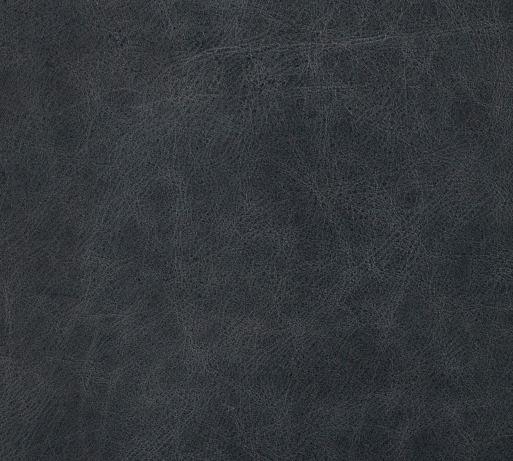 Open Box: Turner Petite Roll Arm Leather Apartment Sofa 68.5&quot; 2X2 - Statesville Indigo