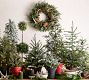Faux Lit Blue Spruce Tree