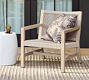 Indio Coastal  Mahogany &amp; Rope Outdoor Lounge Chair