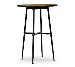 Juno Round Reclaimed Wood Bar Height Table (30&quot;)