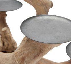 Handmade Driftwood Pillar Holder