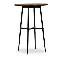 Juno Round Reclaimed Wood Bar Height Table (30&quot;)