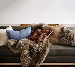 Faux Fur Shearling Pillow Cover