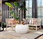 Indio Coastal  Mahogany &amp; Rope Outdoor Lounge Chair