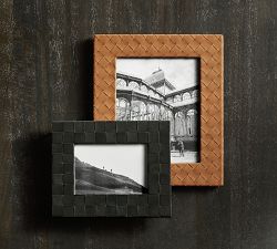 Woven Leather Frames