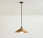 Flared Woven Pole Pendant (18&quot;)
