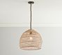 Flora Rattan Pendant (19&quot;-23&quot;)