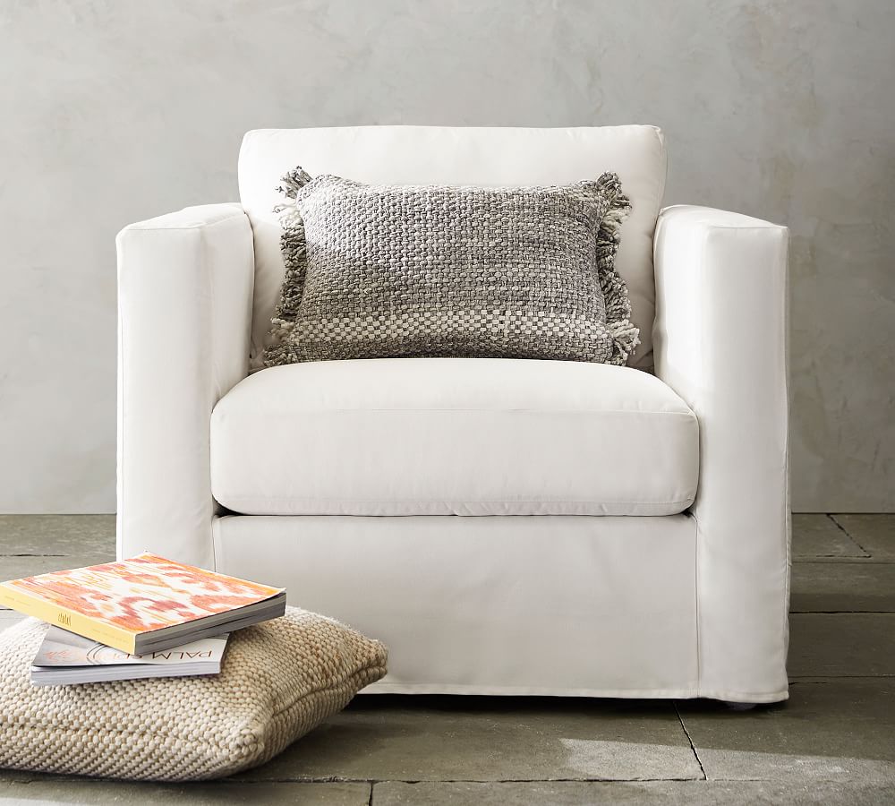 Jake Slipcovered Outdoor Lounge Chair