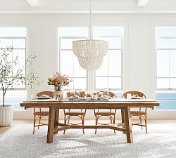Rustic Farmhouse Extendable Dining Table (77&quot;-102&quot;)
