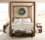 Lit Faux Flocked Pine Wreath &amp; Garland