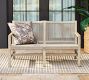 Indio Coastal Mahogany &amp; Rope 3-Piece Outdoor Furniture Set