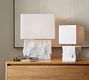 Amara Chiseled Marble Table Lamp (14&quot;-19&quot;)