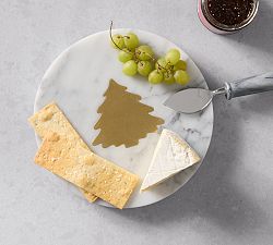 Marble Tree Inlay Round Cheese Board