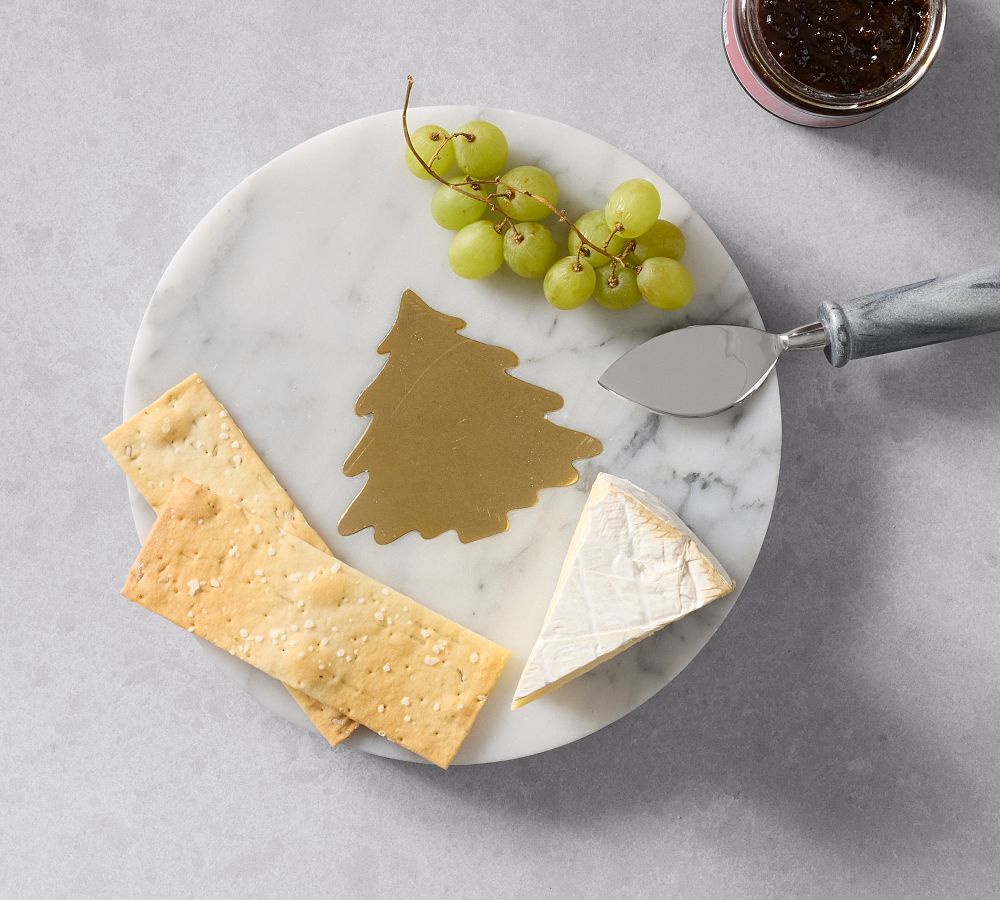 Marble Tree Inlay Round Cheese Board