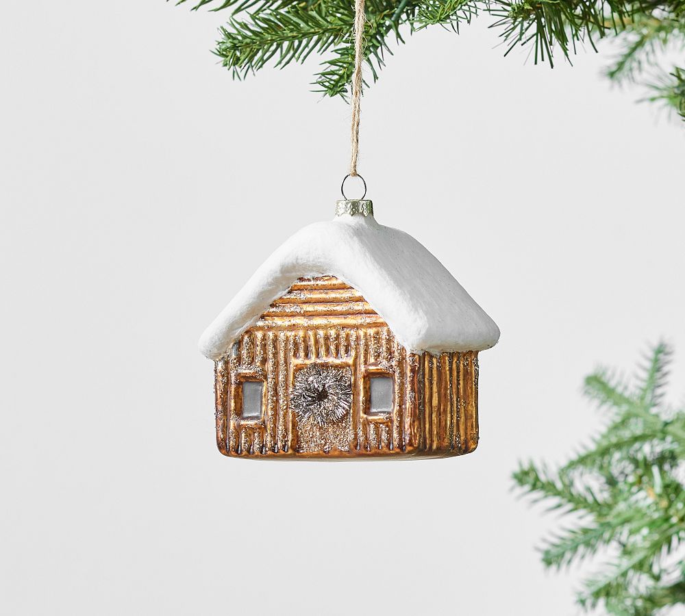 Mercury Cabin With Snow Ornament