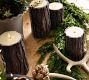 Premium Flickering Flameless Candle - Brown Bark