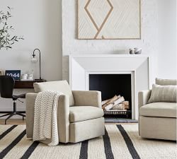 Aleksandra Zee Inlaid Wood - White &amp; Camel