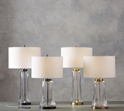 Berkeley Glass USB Table Lamp (25&quot;-29&quot;)
