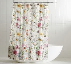 Open Box: Hummingbird Organic Shower Curtain