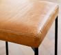 Maison Leather Backless Stool