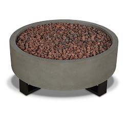 Elmwood Concrete Round Propane Fire Pit (40&quot;)