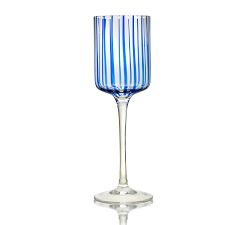 Stripe Wine Glassses - Set of 4