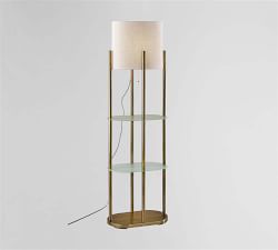 Hillview Metal Shelf Floor Lamp (61&quot;)