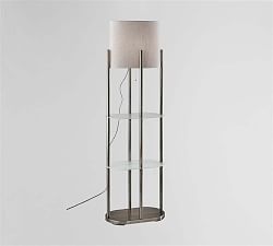 Hillview Metal Shelf Floor Lamp (61&quot;)
