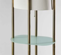 Hillview Metal Shelf Floor Lamp (61&quot;)