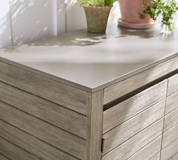 Indio Eucalyptus Outdoor Kitchen Double Cabinet (43&quot;)